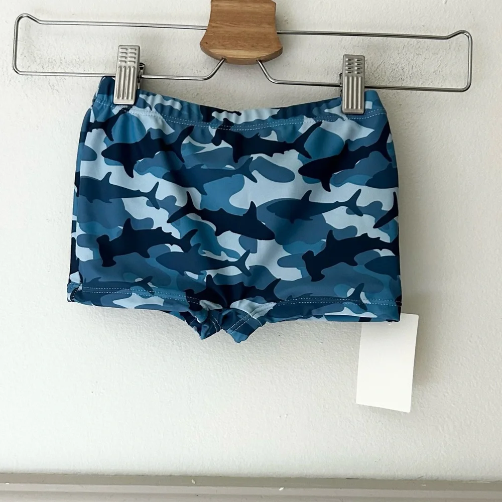 ⭐️ NEW Dot Australia 18-24 Months Nordstorm Blue Camouflage Swim Shorts
